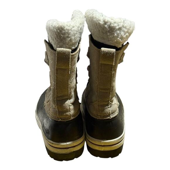 Magellan Kids Winter Snow Boots Size 3 Gray Black Pink Waterproof Insulated - Picture 6 of 9